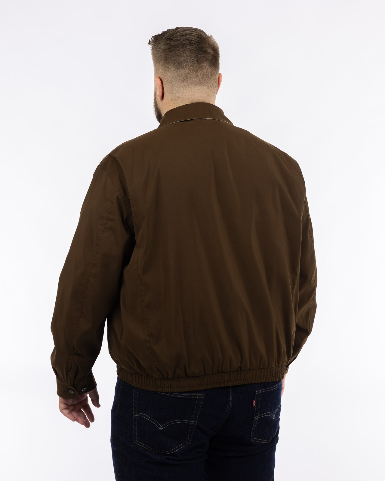 Blouson bi-swing grande taille marron