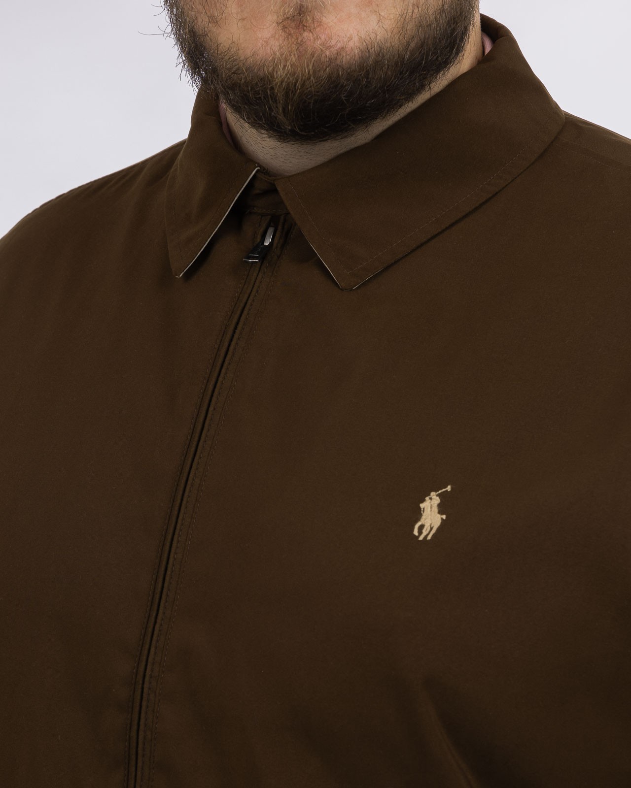 Blouson bi-swing grande taille marron