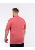 Polo piqué grande taille rouge