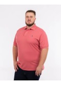 Polo piqué grande taille rouge