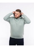 Sweat à capuche grande taille vert