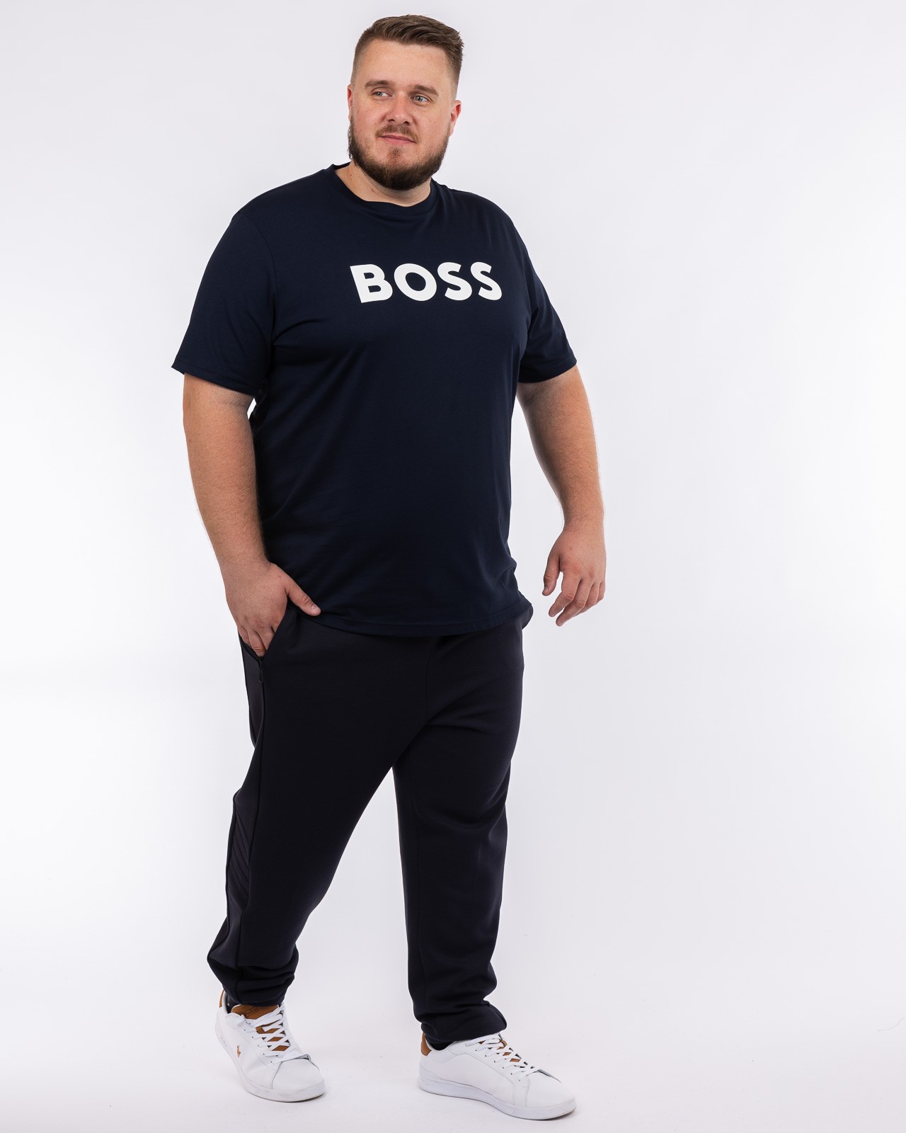 T-shirt grande taille bleu marine