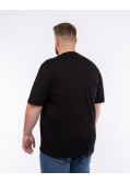 T-shirt interlock grande taille noir