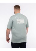 T-shirt logo dans le dos grande taille vert