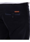 Pantalon chino twill grande taille bleu marine