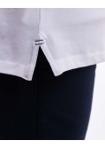Polo piqué stretch grande taille blanc