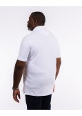 Polo piqué stretch grande taille blanc