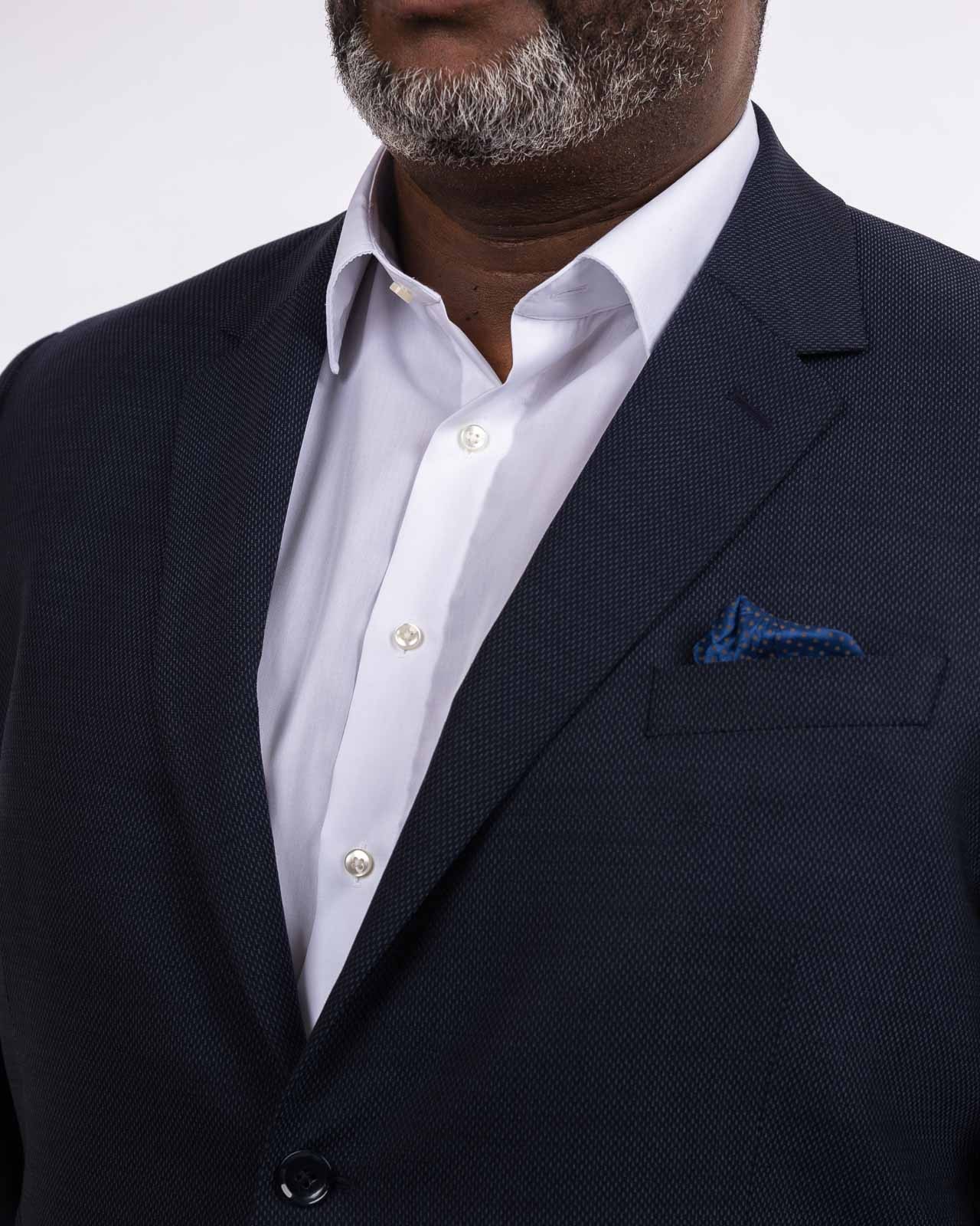 Veste armurée stretch grande taille bleu marine