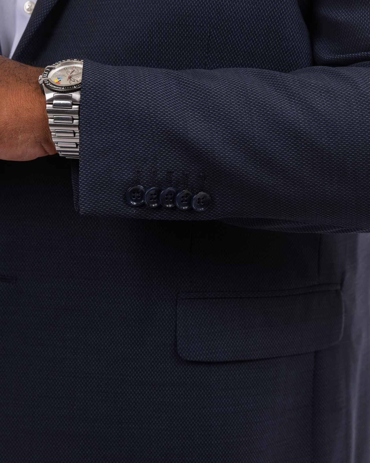 Veste armurée stretch grande taille bleu marine