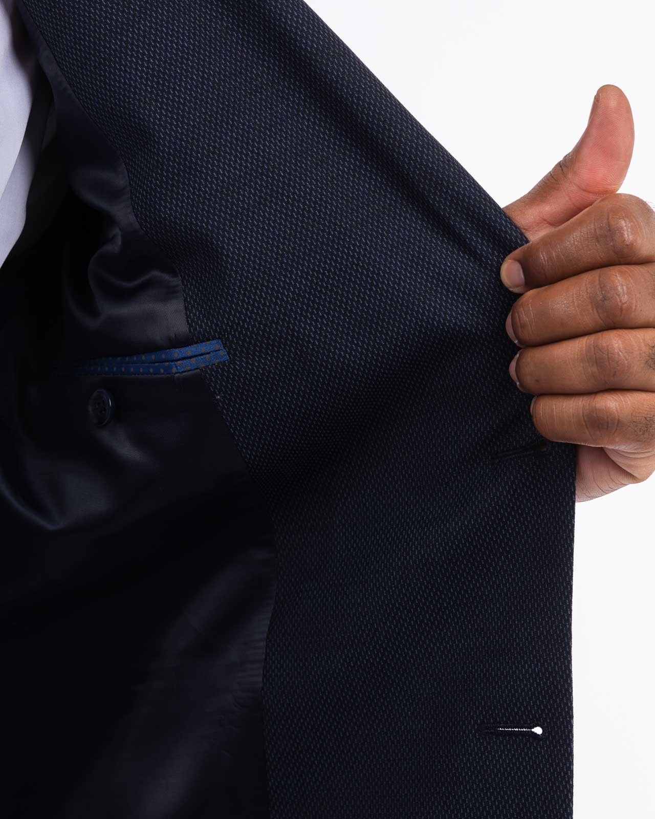 Veste armurée stretch grande taille bleu marine