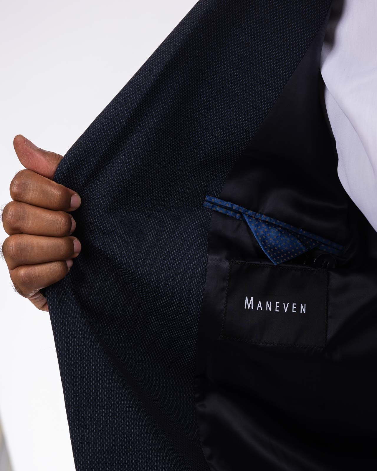 Veste armurée stretch grande taille bleu marine