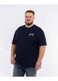 T-shirt signature grande taille bleu marine
