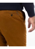 Pantalon chino structuré grande taille marron