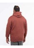 Sweat à capuche grande taille rouge