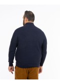 Pull armuré grande taille bleu marine