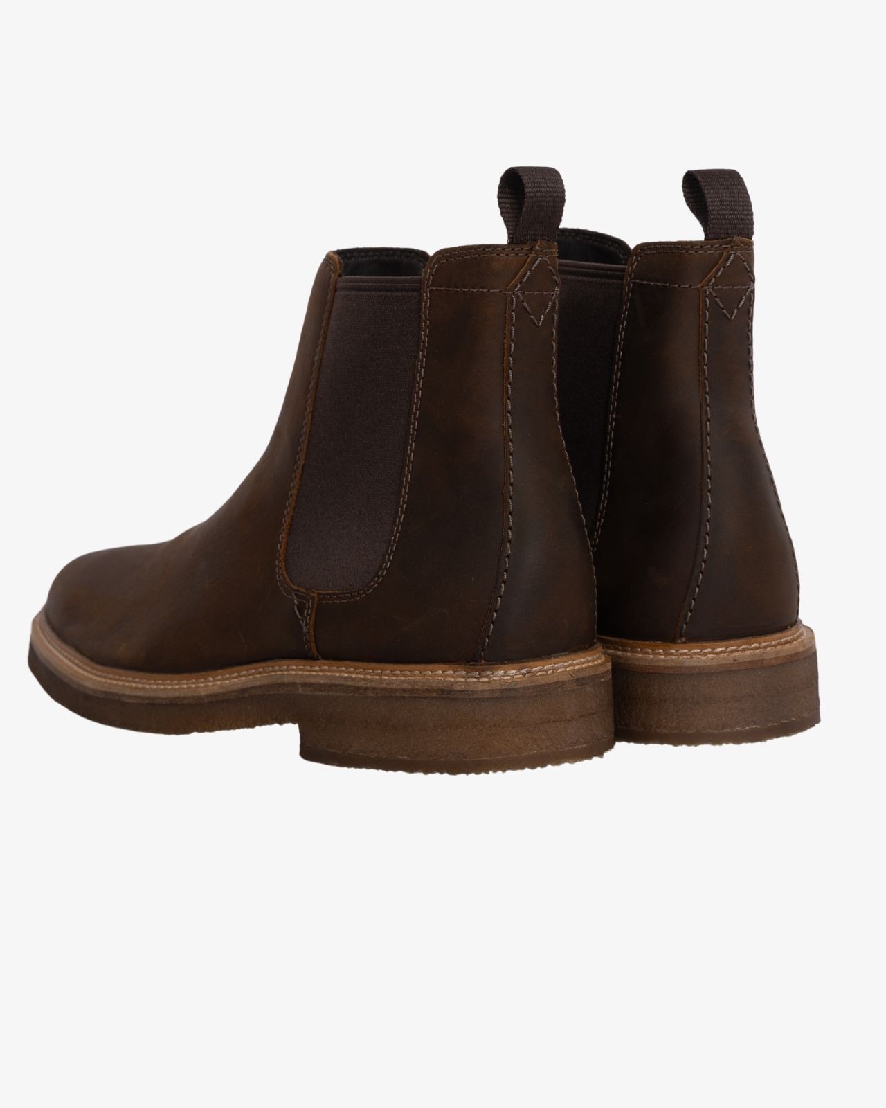 Bottines Chelsea patinée grande taille marron