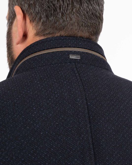 Manteau armuré grande taille bleu marine