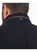Manteau armuré grande taille bleu marine