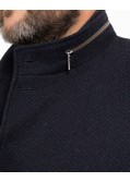 Manteau armuré grande taille bleu marine