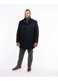 Manteau armuré grande taille bleu marine