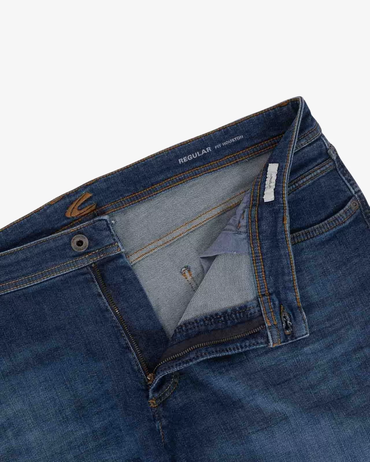 Jean super stretch coupe droite Regular grande taille bleu stone