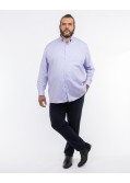 Chemise piqué grande taille non iron violet