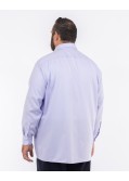Chemise piqué grande taille non iron violet