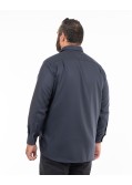 Chemise dobby grande taille non iron bleu marine