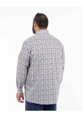 Chemise fantaisie facile à repasser grande taille camel