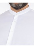 Chemise piqué grande taille non iron blanc