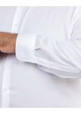 Chemise piqué grande taille non iron blanc
