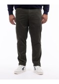 Pantalon chino grande taille vert kaki