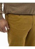 Pantalon chino grande taille jaune