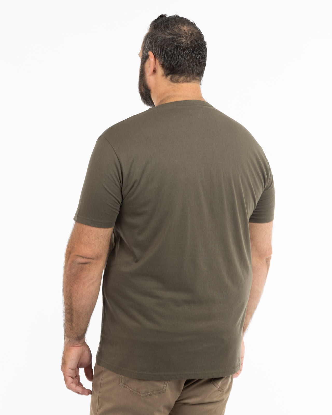 T-shirt grande taille vert kaki