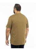 T-shirt uni grande taille camel