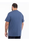 T-shirt jersey grande taille bleu foncé