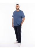 T-shirt jersey grande taille bleu foncé