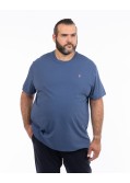 T-shirt jersey grande taille bleu foncé