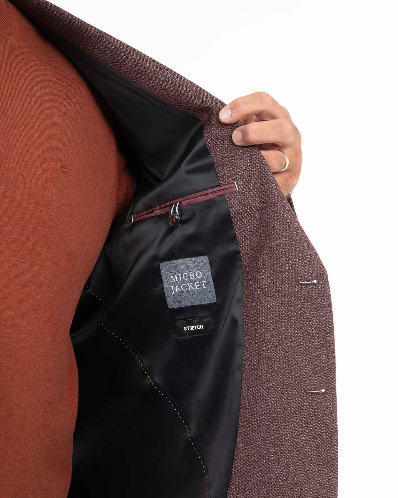 Veste grande taille bordeaux