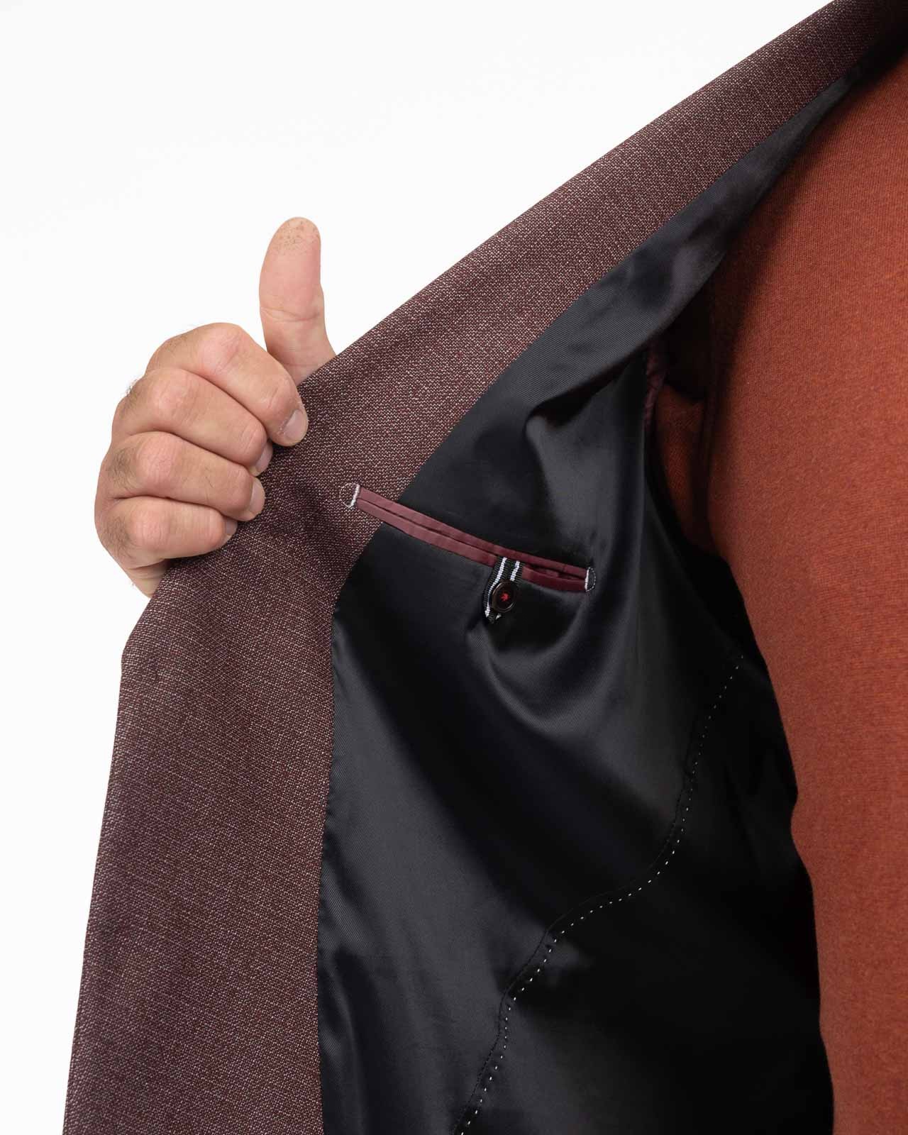 Veste grande taille bordeaux