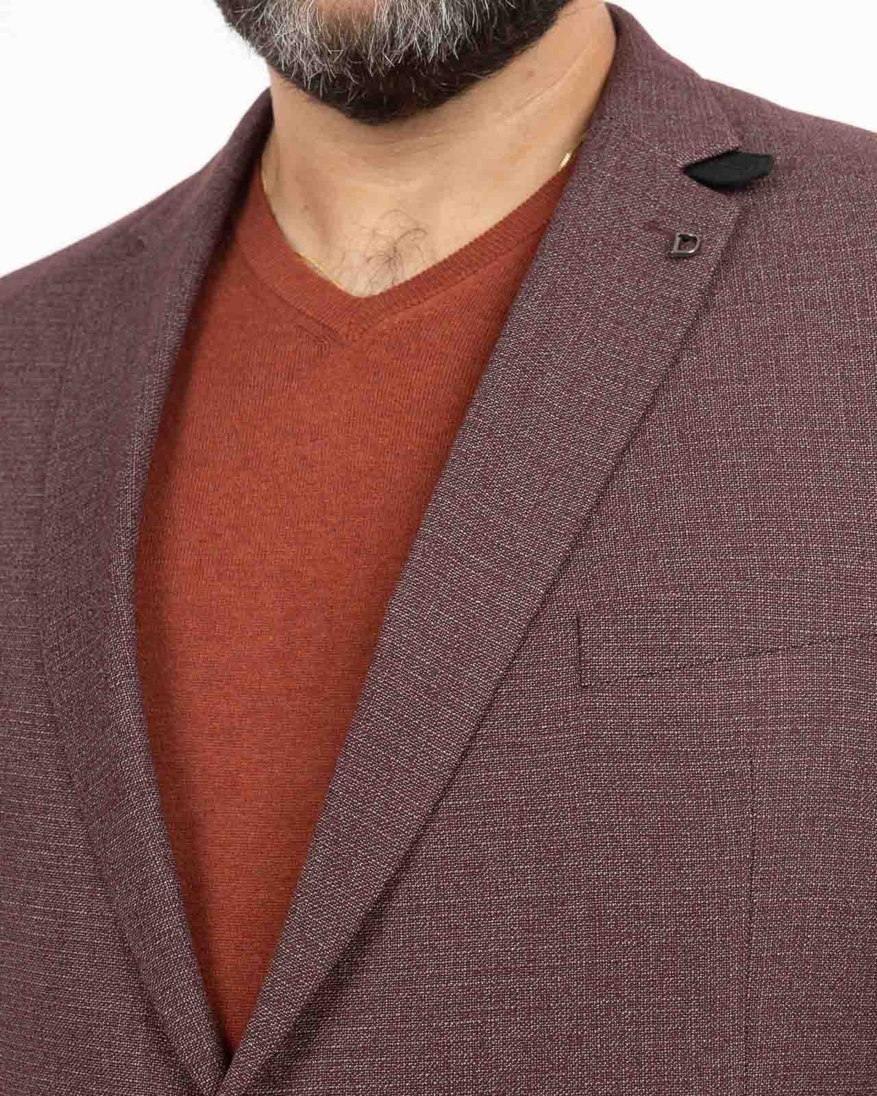 Veste grande taille bordeaux