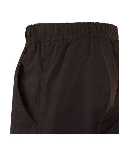 Pantacourt zip-off bermuda noir  : grande taille du 2XL au 8XL