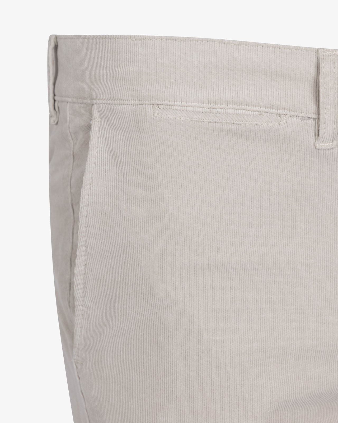 Pantalon chino pour homme grand en velours écru