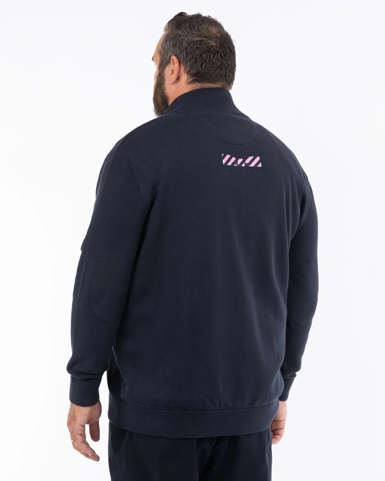 Gilet zippé grande taille bleu marine