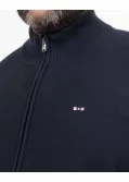 Gilet zippé grande taille bleu marine