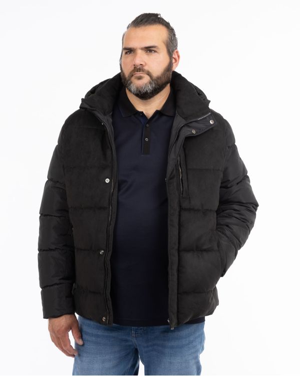 Homme Coton Rembourré Parka Manteaux à Capuche Doudoune Vestes Ample Hiver Chaud