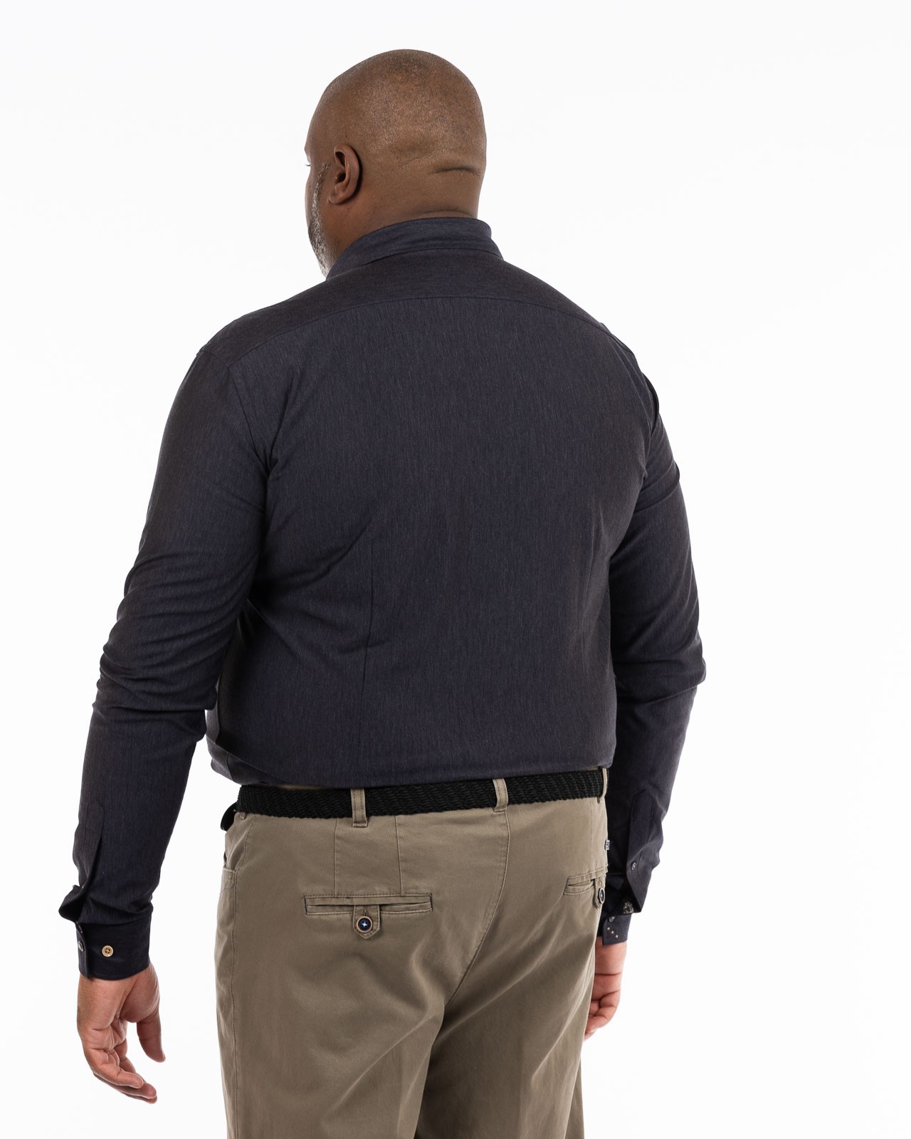 Chemise en maille pour homme grand anthracite