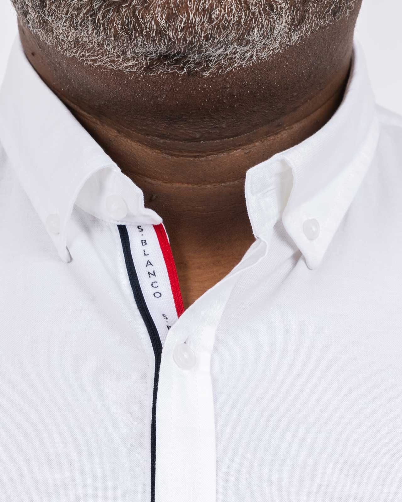 Chemise oxford grande taille blanc