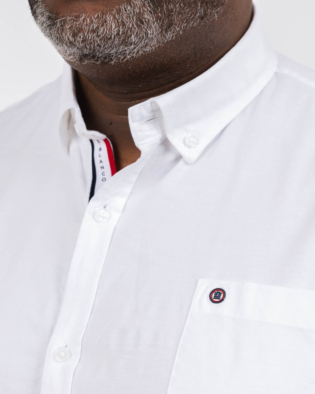 Chemise oxford grande taille blanc