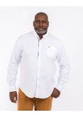 Chemise oxford grande taille blanc